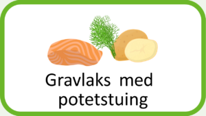 Til: Gravlaks med potetstuing